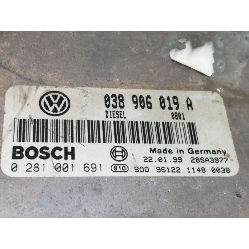 Recambio de centralita motor uce para volkswagen passat berlina (3b2) 1.9 tdi referencia OEM IAM 038906019A  