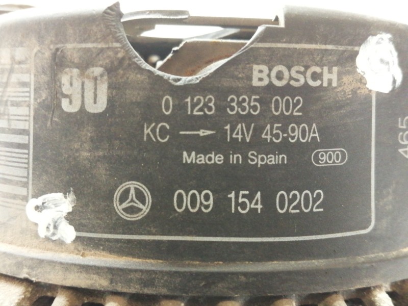 Recambio de alternador para mercedes-benz clase c (w202) berlina 180 (202.018) referencia OEM IAM 0091540202  