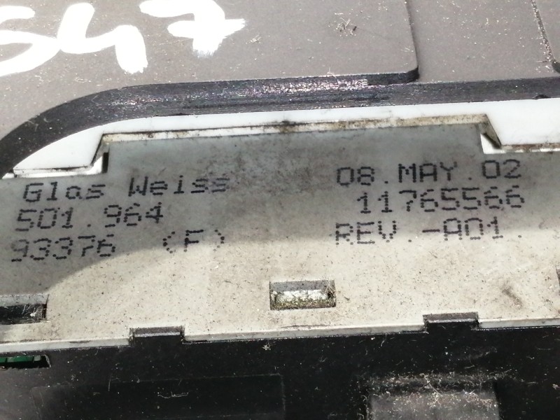 Recambio de mando calefaccion / aire acondicionado para opel zafira a club referencia OEM IAM 024420732  