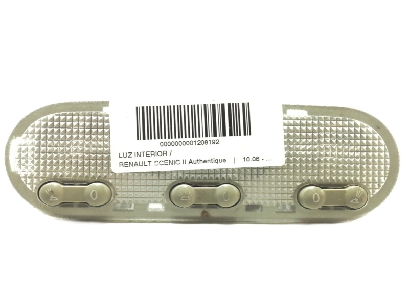 Recambio de luz interior para renault scenic ii authentique referencia OEM IAM 8200073234  