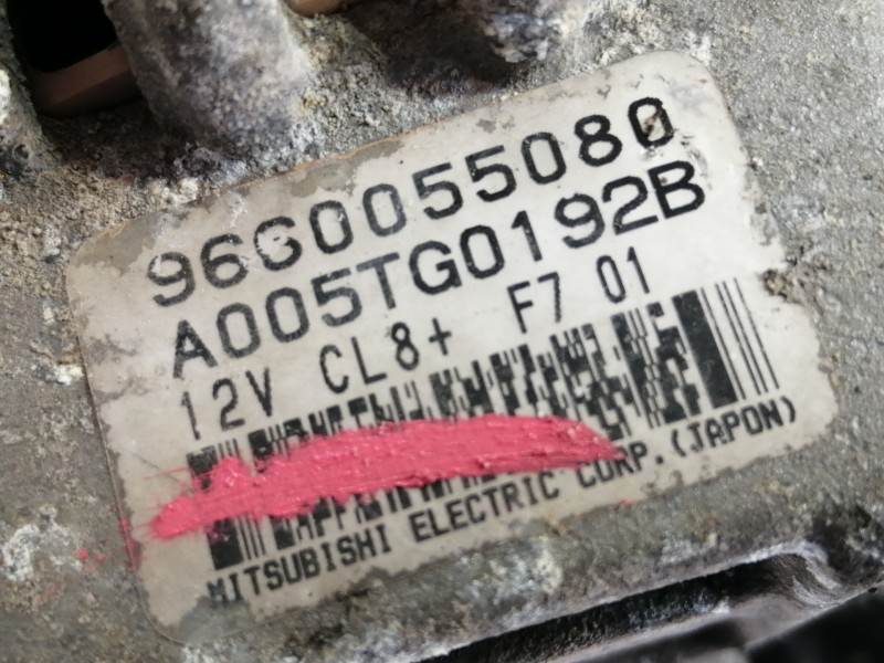 Recambio de alternador para citroën c3 1.4 audace referencia OEM IAM 9660055080  