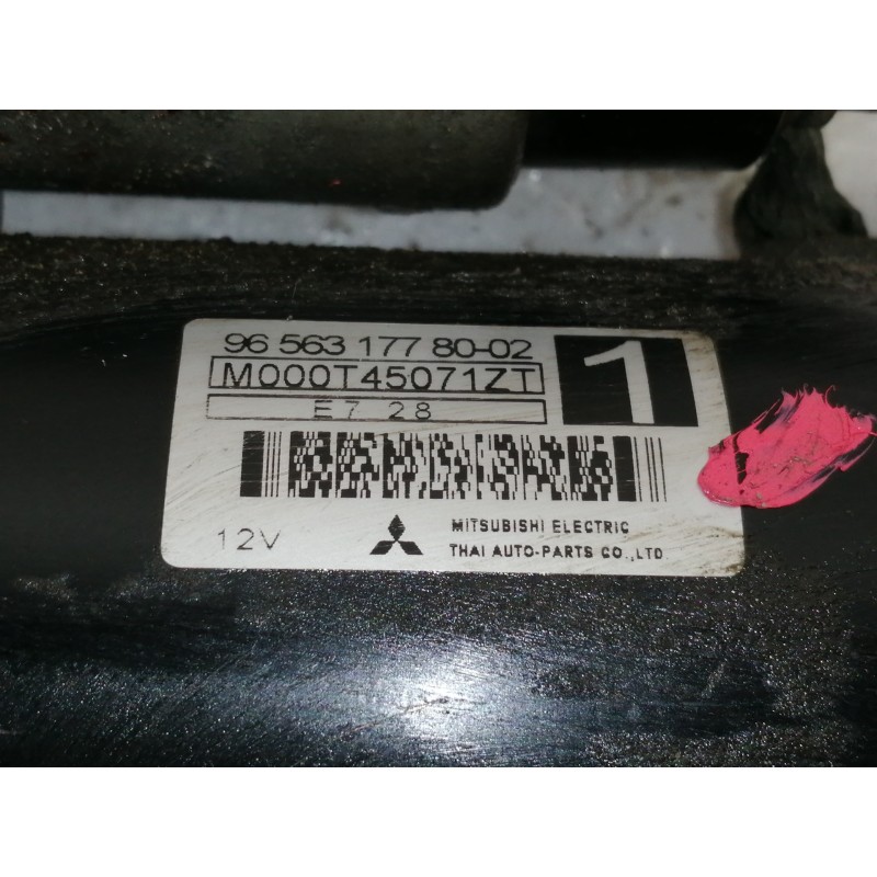 Recambio de motor arranque para citroën c3 1.4 audace referencia OEM IAM 9656317780  