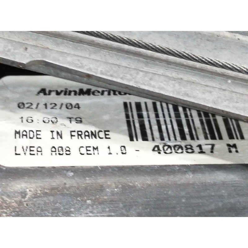 Recambio de elevalunas delantero izquierdo para peugeot 1007 urban referencia OEM IAM 400817 118357AVG / PE71ZJC4 440758G / PIA2