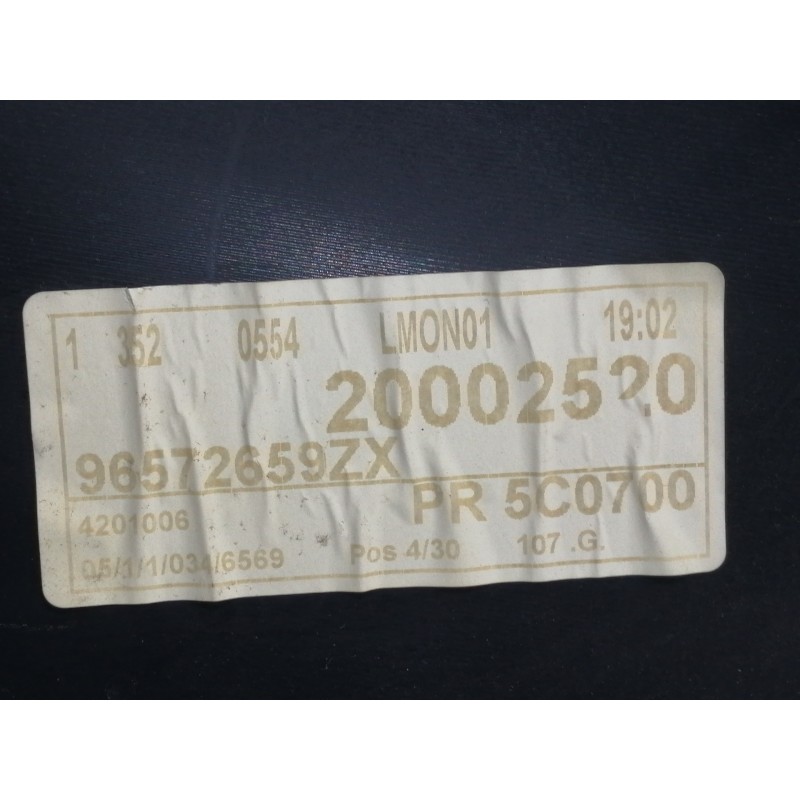 Recambio de guarnecido puerta delantera izquierda para peugeot 1007 urban referencia OEM IAM 96561699NP 2201004 / 20002520 96572