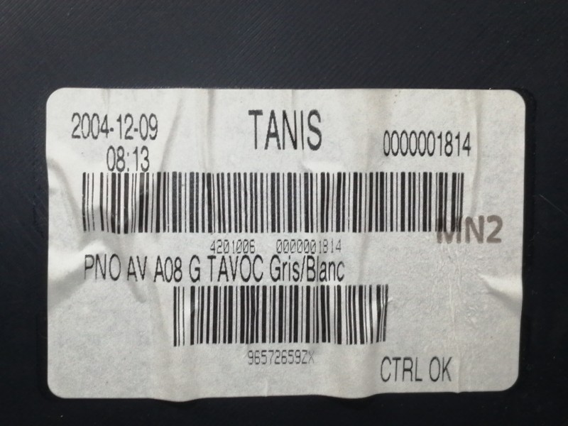 Recambio de guarnecido puerta delantera izquierda para peugeot 1007 urban referencia OEM IAM 96561699NP 2201004 / 20002520 96572