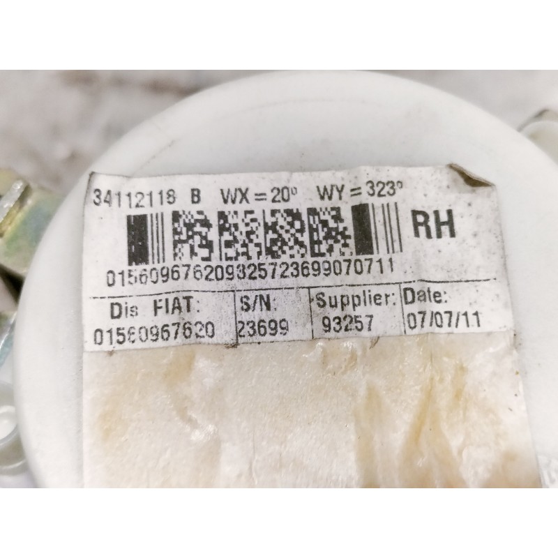 Recambio de cinturon seguridad trasero derecho para alfa romeo giulietta (191) distinctive referencia OEM IAM 01560967620 341121