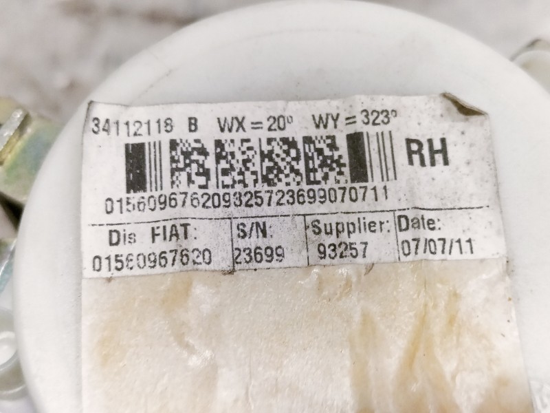 Recambio de cinturon seguridad trasero derecho para alfa romeo giulietta (191) distinctive referencia OEM IAM 01560967620 341121