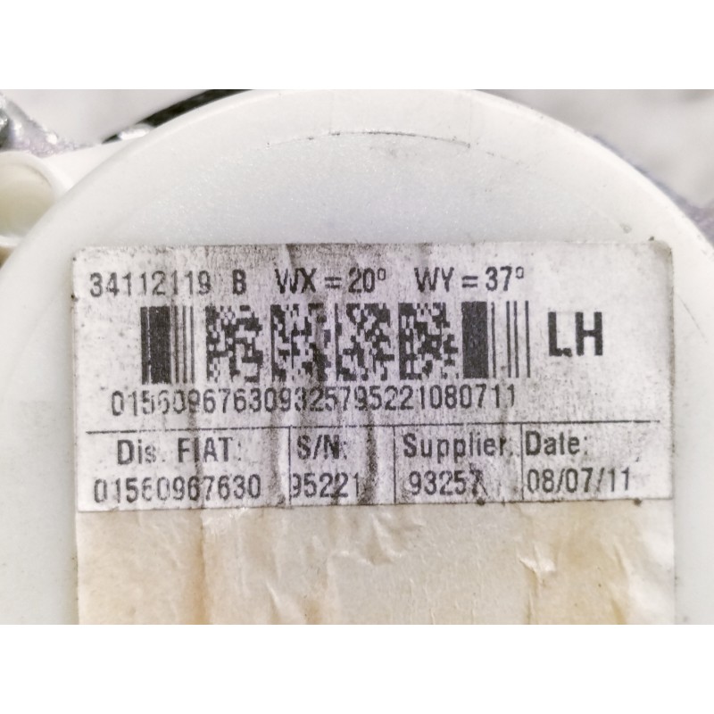 Recambio de cinturon seguridad trasero izquierdo para alfa romeo giulietta (191) distinctive referencia OEM IAM 33017492B 341121