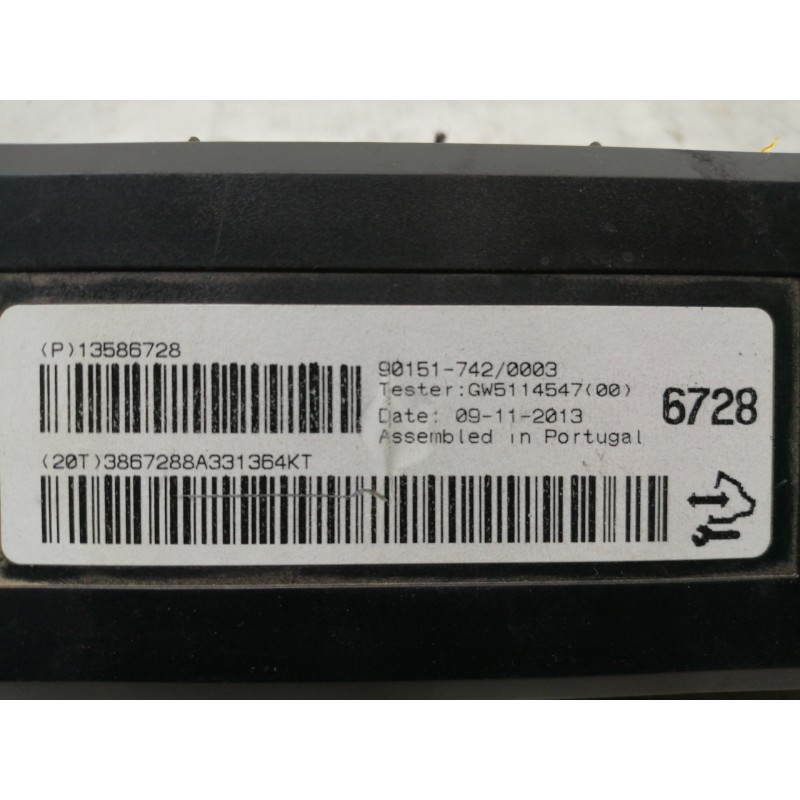 Recambio de centralita aire acondicionado para opel astra j lim. excellence referencia OEM IAM 901517420003 13586728 3867288A331