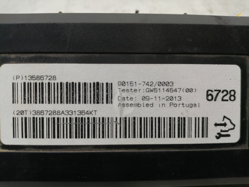 Recambio de centralita aire acondicionado para opel astra j lim. excellence referencia OEM IAM 901517420003 13586728 3867288A331