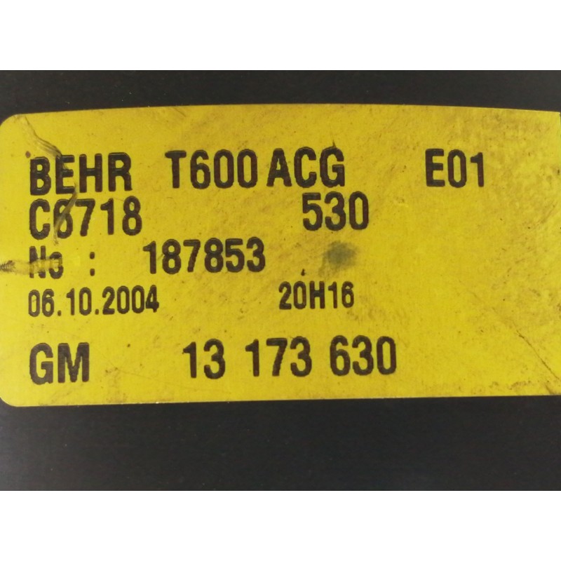 Recambio de motor calefaccion para opel zafira a 2.0 dti referencia OEM IAM 13173630 T600ACG 