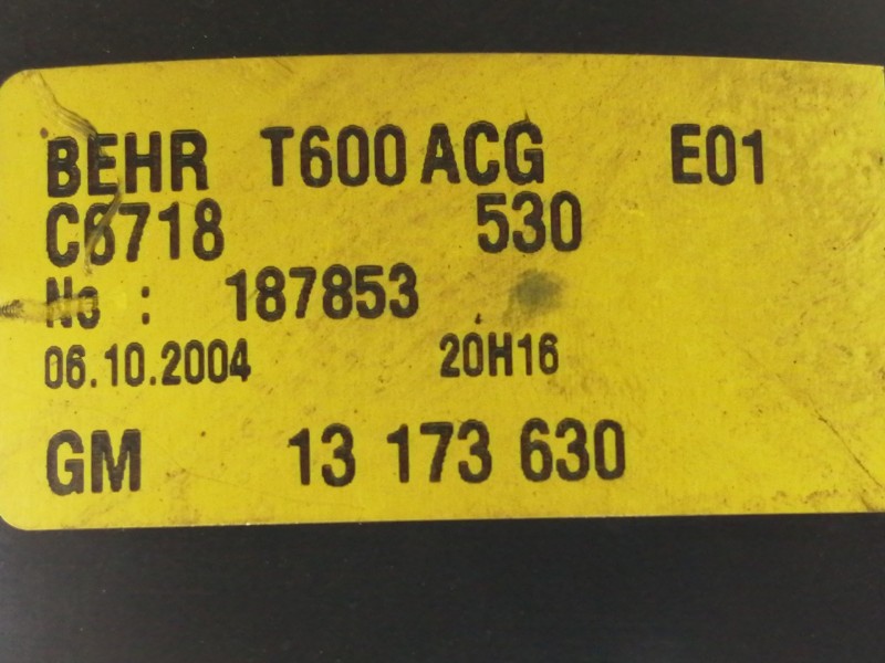 Recambio de motor calefaccion para opel zafira a 2.0 dti referencia OEM IAM 13173630 T600ACG 