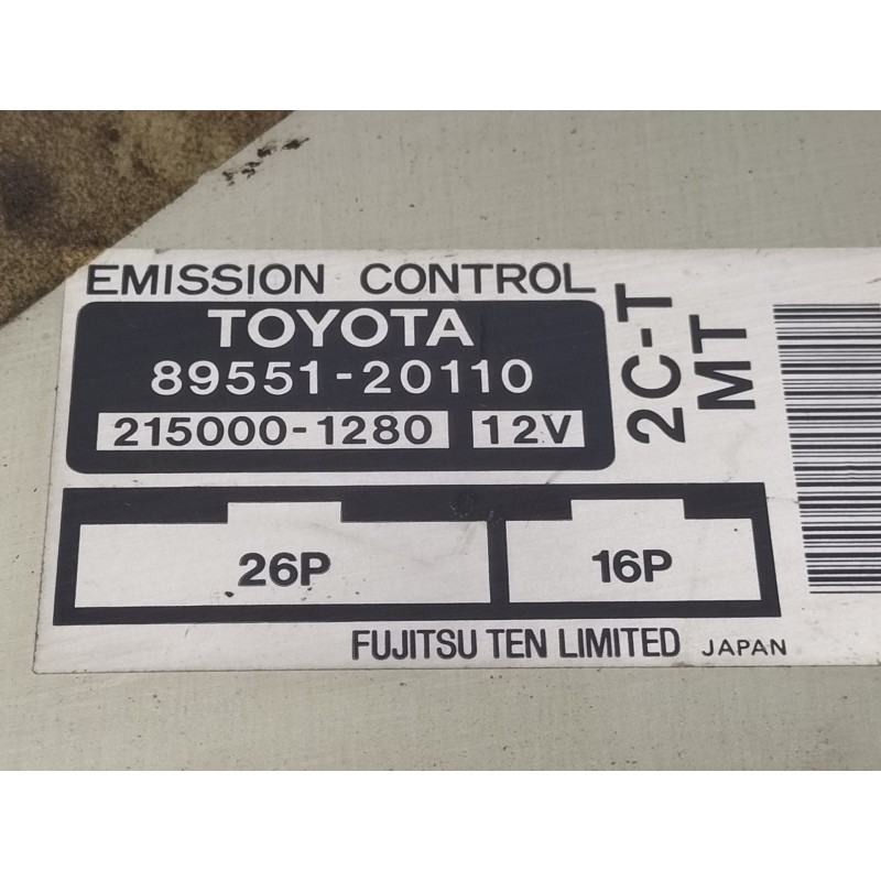 Recambio de centralita motor uce para toyota carina (t19) 2.0 turbodiesel cat referencia OEM IAM 8955120110  