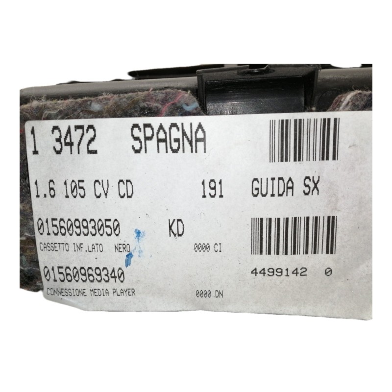 Recambio de guantera para alfa romeo giulietta (191) distinctive referencia OEM IAM 01560993050  