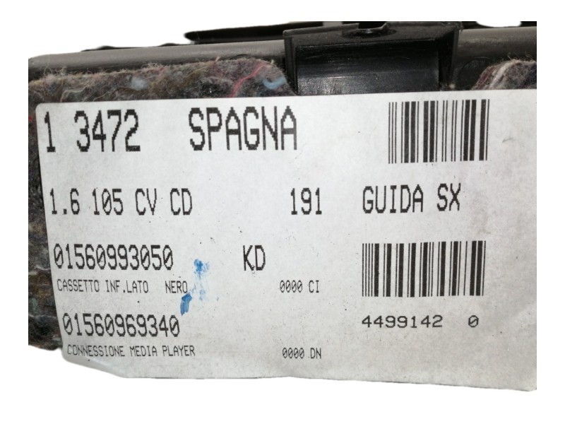 Recambio de guantera para alfa romeo giulietta (191) distinctive referencia OEM IAM 01560993050  