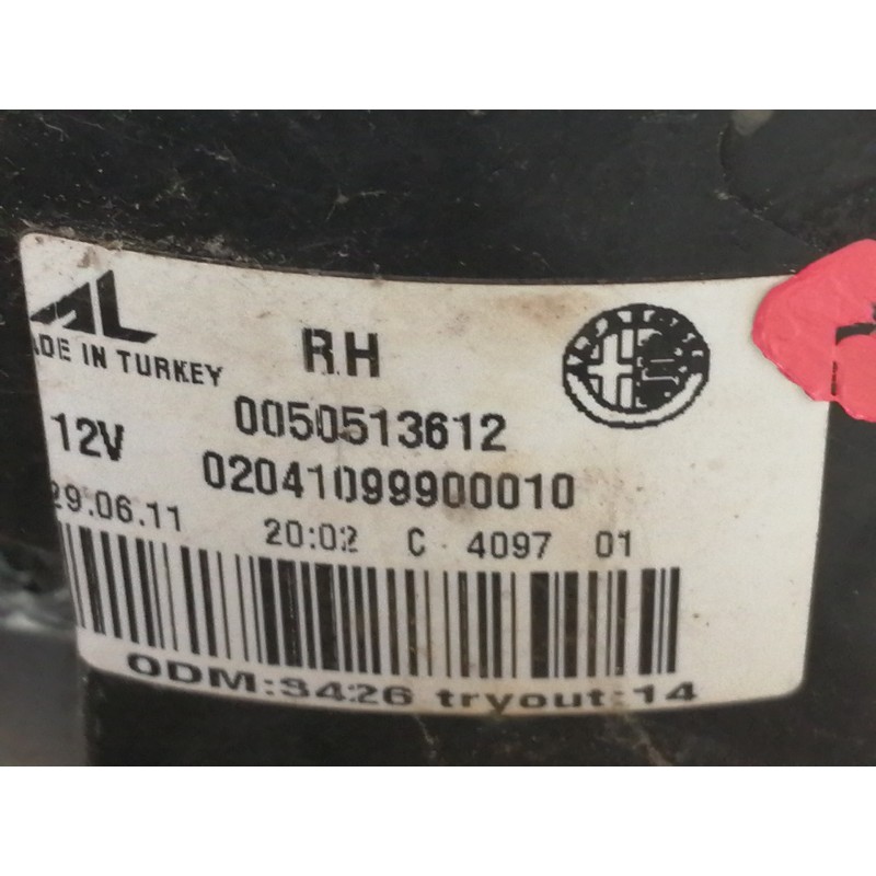 Recambio de piloto trasero derecho para alfa romeo giulietta (191) distinctive referencia OEM IAM 0050513612  