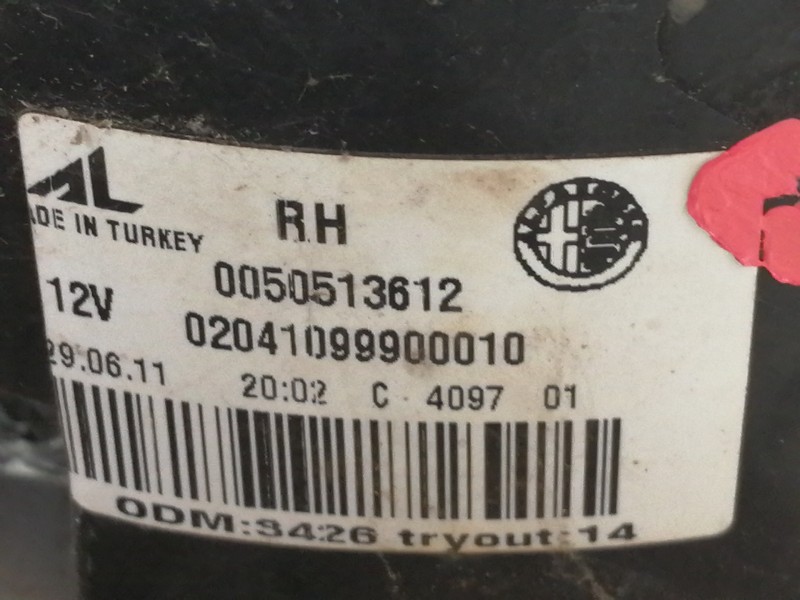 Recambio de piloto trasero derecho para alfa romeo giulietta (191) distinctive referencia OEM IAM 0050513612  