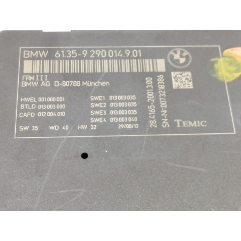 Recambio de modulo electronico para bmw x3 (f25) xdrive 20d referencia OEM IAM 61329290014901 2841652001300 