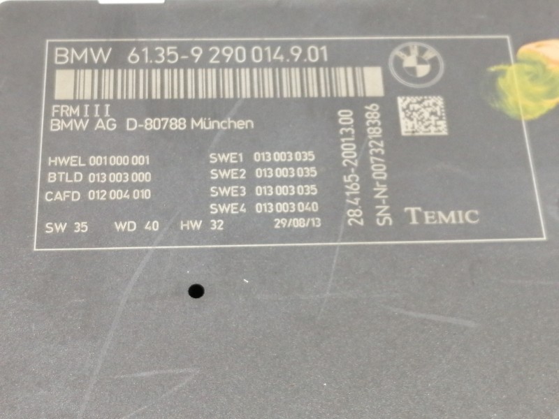Recambio de modulo electronico para bmw x3 (f25) xdrive 20d referencia OEM IAM 61329290014901 2841652001300 