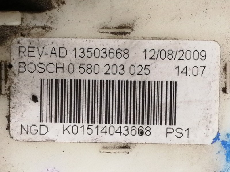 Recambio de aforador para chevrolet cruze lt referencia OEM IAM 0580203025 13503668 K01514043668