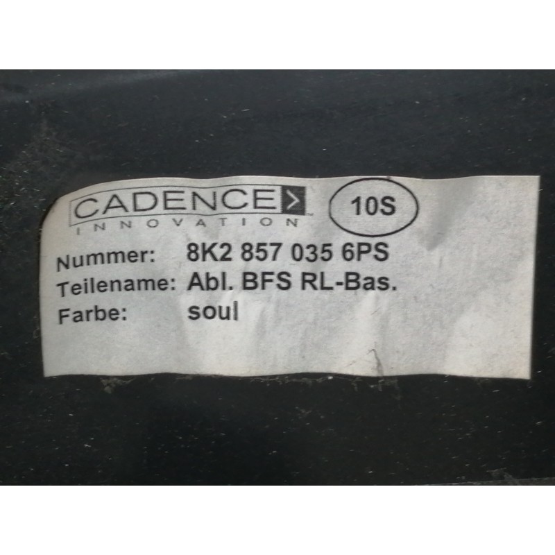 Recambio de guantera para audi a5 coupe (8t) 2.7 tdi referencia OEM IAM 8K2857035 8K28570356PS 