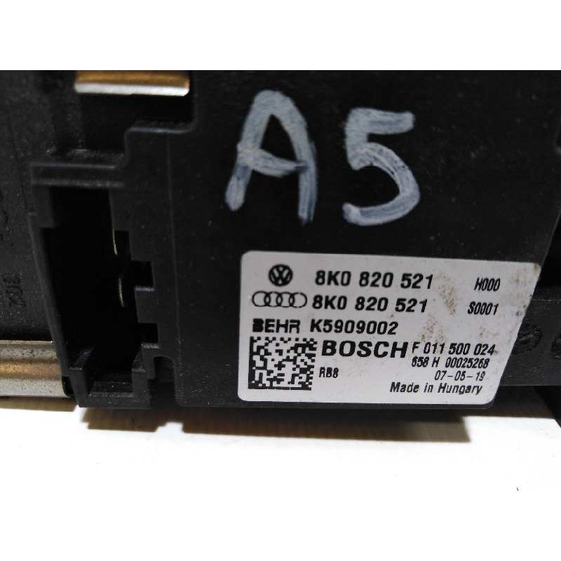 Recambio de resistencia calefaccion para audi a5 coupe (8t) 2.7 tdi referencia OEM IAM 8K0820521  