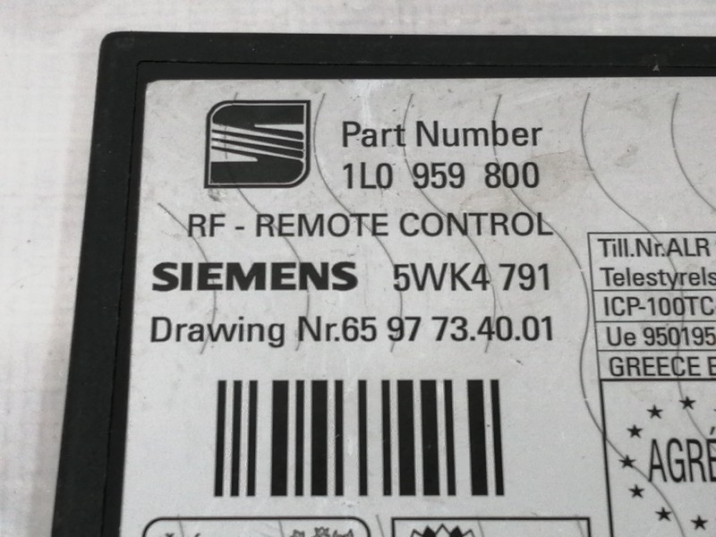 Recambio de centralita cierre para seat ibiza (6k) básico referencia OEM IAM 1L0959800  