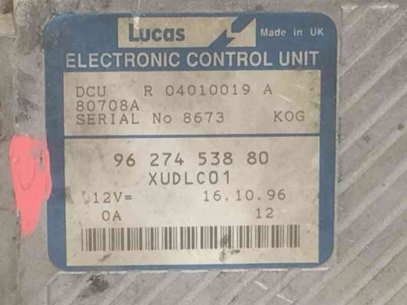 Recambio de centralita motor uce para peugeot 406 berlina (s1/s2) 2.1 turbodiesel cat referencia OEM IAM 9627453880  