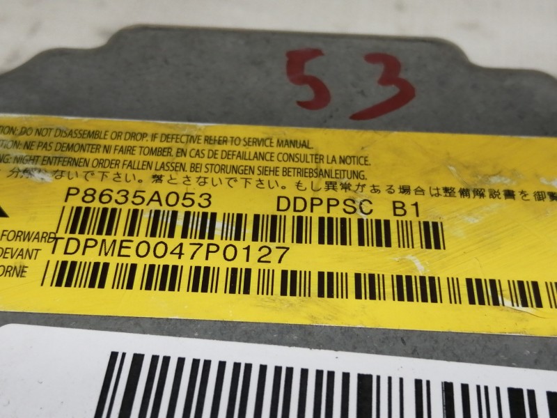 Recambio de centralita airbag para mitsubishi outlander (cw0) 2.0 di-d intense referencia OEM IAM P8635A053 TDPME0047P0127 