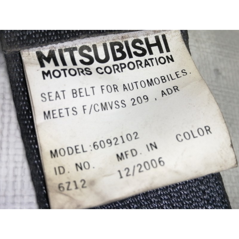 Recambio de cinturon seguridad trasero derecho para mitsubishi outlander (cw0) 2.0 di-d intense referencia OEM IAM 609213800 609