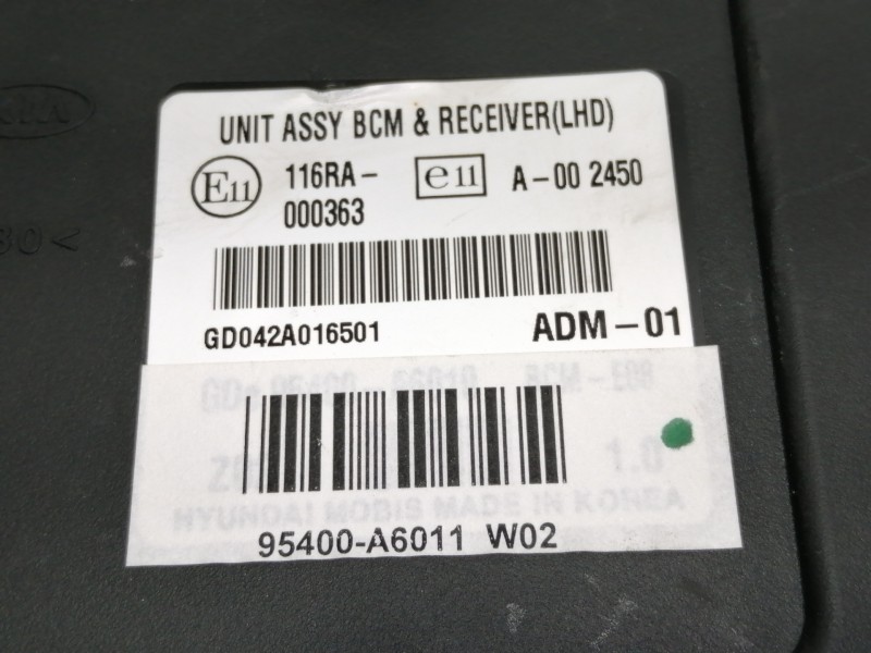 Recambio de centralita cierre para hyundai i30 (gd) classic referencia OEM IAM 95400A6011  