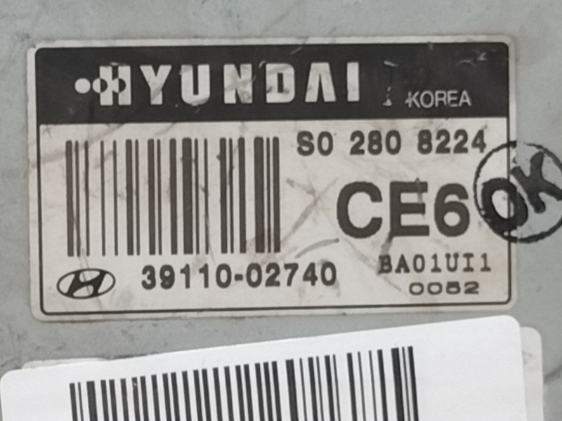 Recambio de centralita motor uce para hyundai atos (mx) gls referencia OEM IAM S02808224  