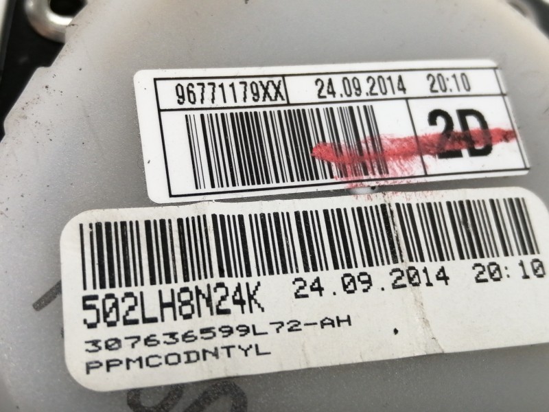 Recambio de cinturon seguridad trasero derecho para citroën c4 grand picasso seduction referencia OEM IAM 96771179XX  