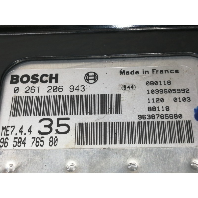 Recambio de centralita motor uce para peugeot 307 (s1) xs referencia OEM IAM 0261206943 9658476580 1039S05992