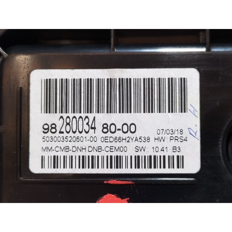 Recambio de cuadro instrumentos para peugeot 3008 gt line referencia OEM IAM 9828003480 982800348000 