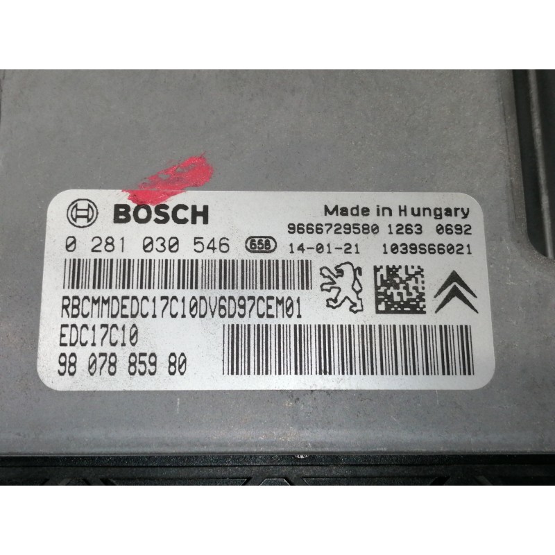 Recambio de centralita motor uce para citroën c4 lim. seduction referencia OEM IAM 0281030546  
