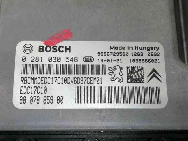 Recambio de centralita motor uce para citroën c4 lim. seduction referencia OEM IAM 0281030546  