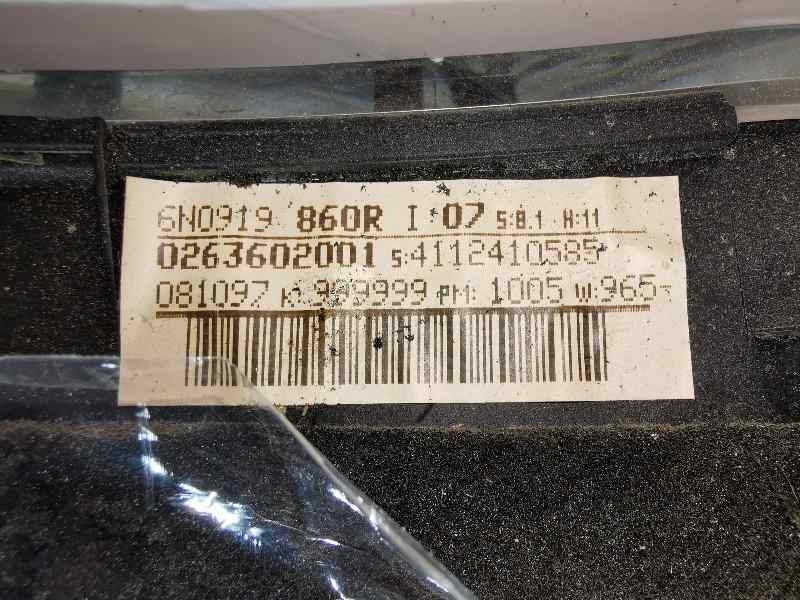 Recambio de cuadro instrumentos para volkswagen polo berlina (6n1) básico referencia OEM IAM 6N0919860R  
