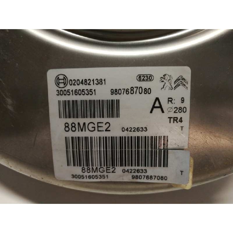Recambio de servofreno para peugeot 3008 gt line referencia OEM IAM 9807687080 88MGE2 / 0204821381 30051605351