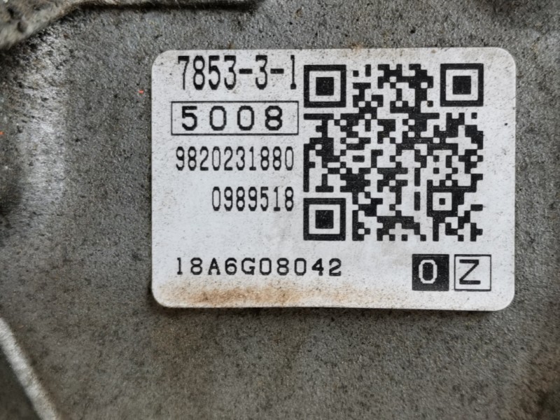 Recambio de caja cambios para peugeot 3008 gt line referencia OEM IAM 20GE53 9805709280 / 18A6G0989518 TF71SC AUTOMATICA CON CON