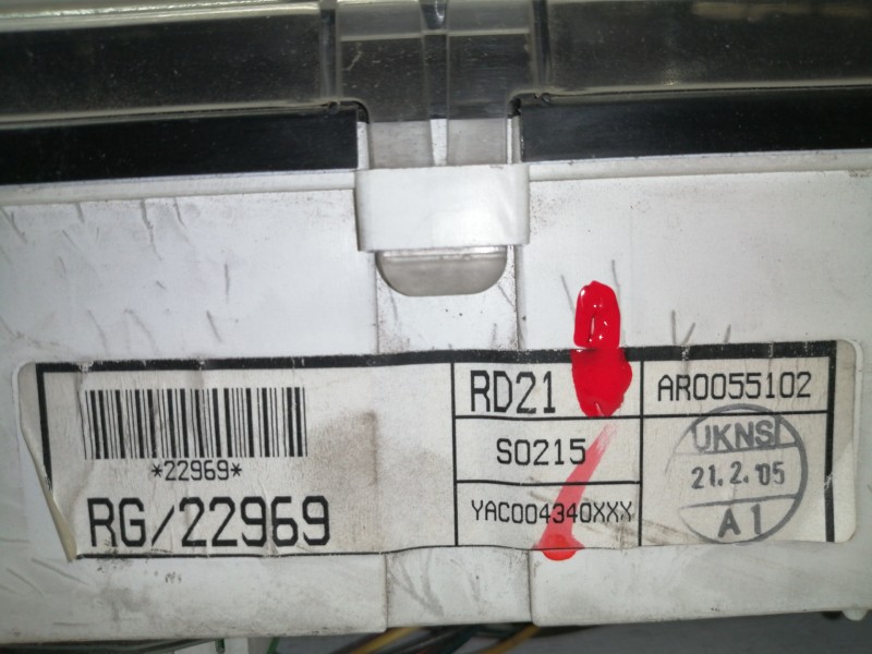 Recambio de cuadro instrumentos para mg serie 45 (t/rt) 1.6 16v cat referencia OEM IAM AR0055102  