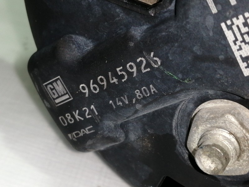 Recambio de alternador para chevrolet aveo ls referencia OEM IAM 96945926  