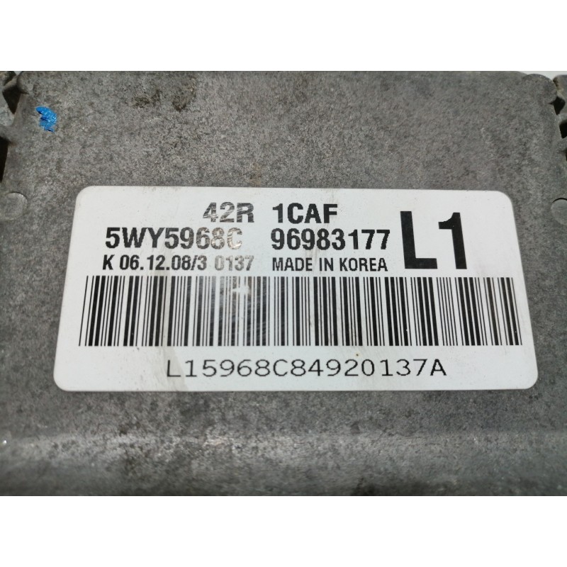 Recambio de centralita motor uce para chevrolet aveo ls referencia OEM IAM 42R1CAF 5WY5968C 96983177L1