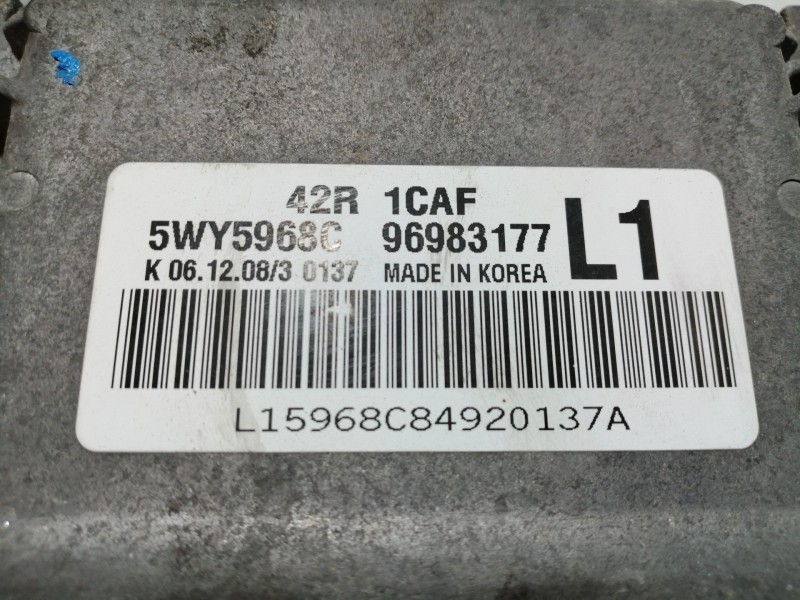 Recambio de centralita motor uce para chevrolet aveo ls referencia OEM IAM 42R1CAF 5WY5968C 96983177L1