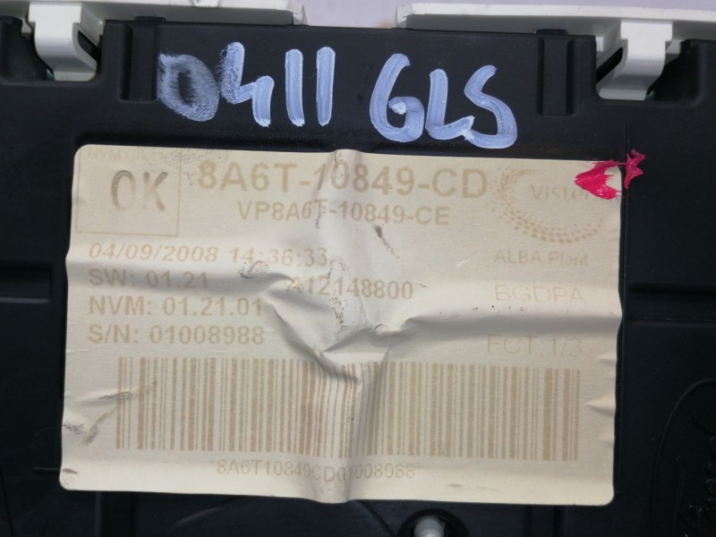 Recambio de cuadro instrumentos para ford fiesta (cb1) ghia referencia OEM IAM 8A6T10849CD VP8A6F10894BC A12148800 VP8A6T10849CE