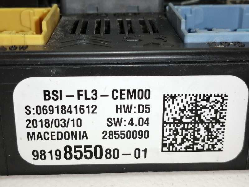 Recambio de caja reles / fusibles para peugeot 3008 gt line referencia OEM IAM 9819855080 981985508001 / 28550090 0691841612