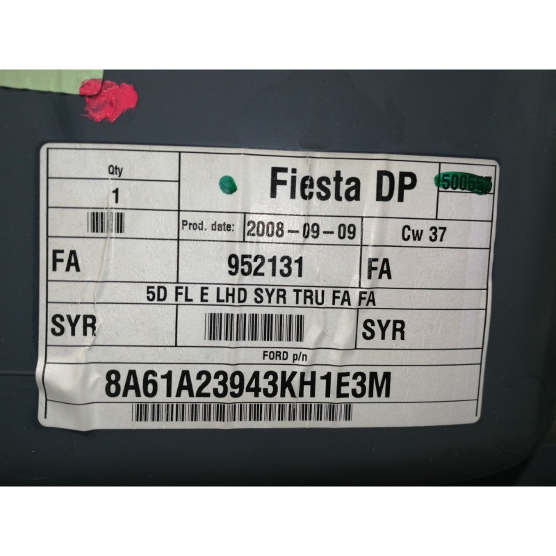 Recambio de guarnecido puerta delantera izquierda para ford fiesta (cb1) ghia referencia OEM IAM 8A61A23943A  