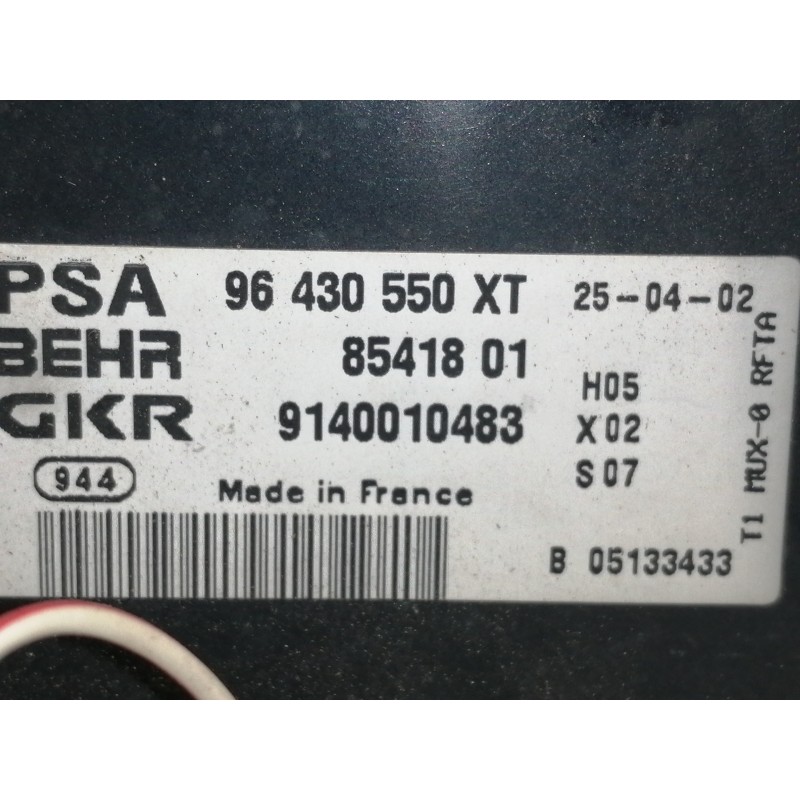 Recambio de mando calefaccion / aire acondicionado para peugeot 206 berlina 2.0 hdi cat referencia OEM IAM 96430550XT  