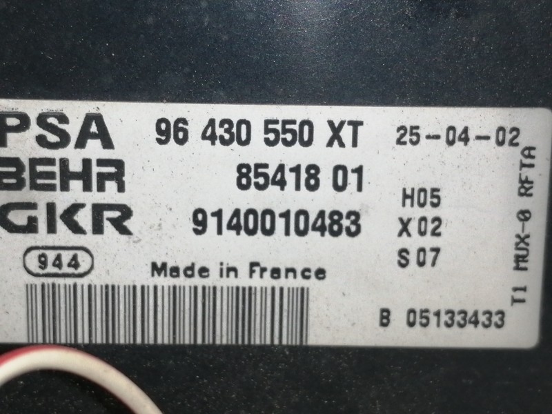 Recambio de mando calefaccion / aire acondicionado para peugeot 206 berlina 2.0 hdi cat referencia OEM IAM 96430550XT  