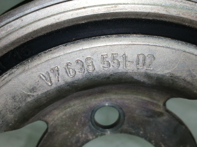 Recambio de polea cigueñal para peugeot 3008 gt line referencia OEM IAM V7638551 V763855102 